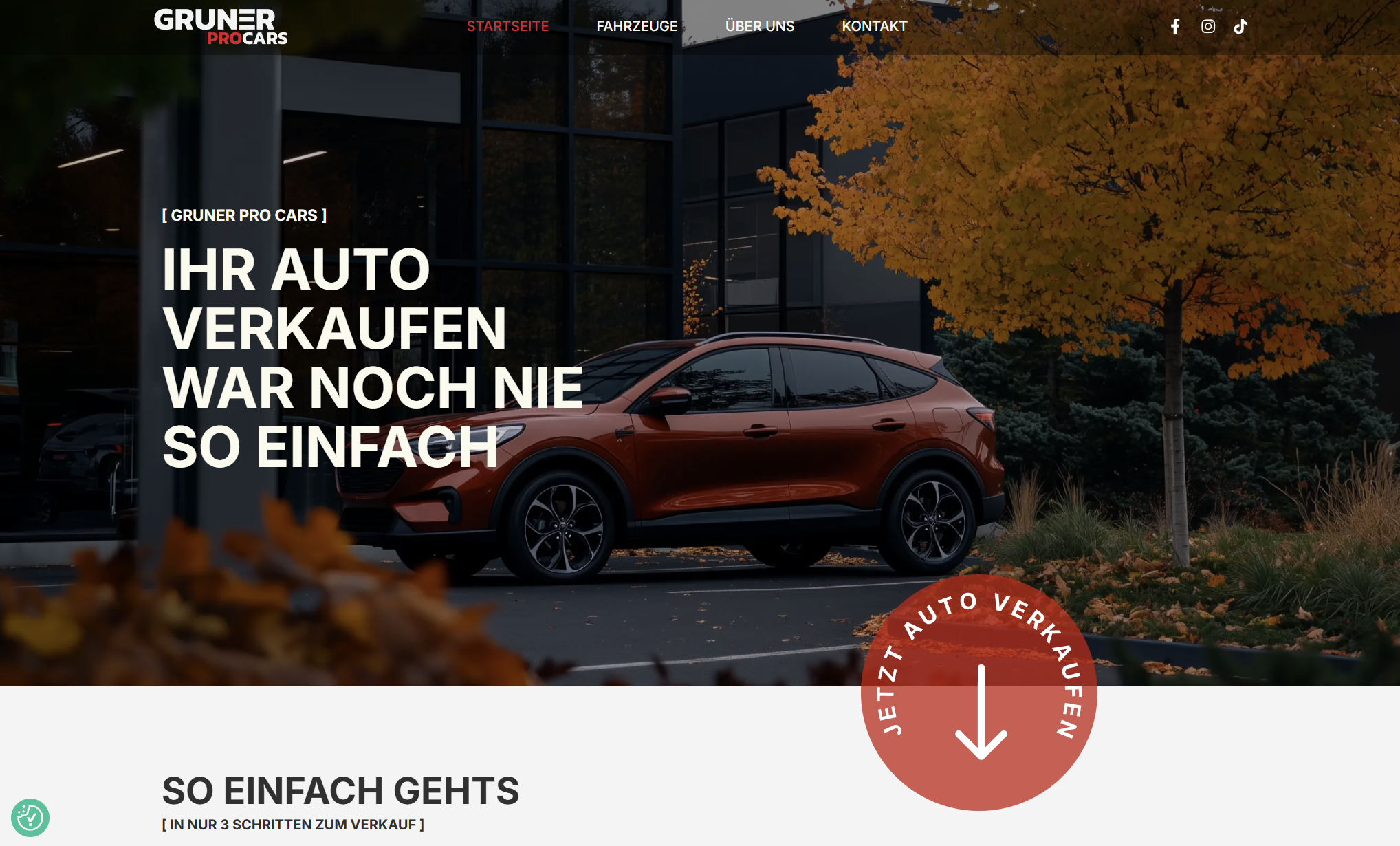 Autohandel Webseite Beispiel #30