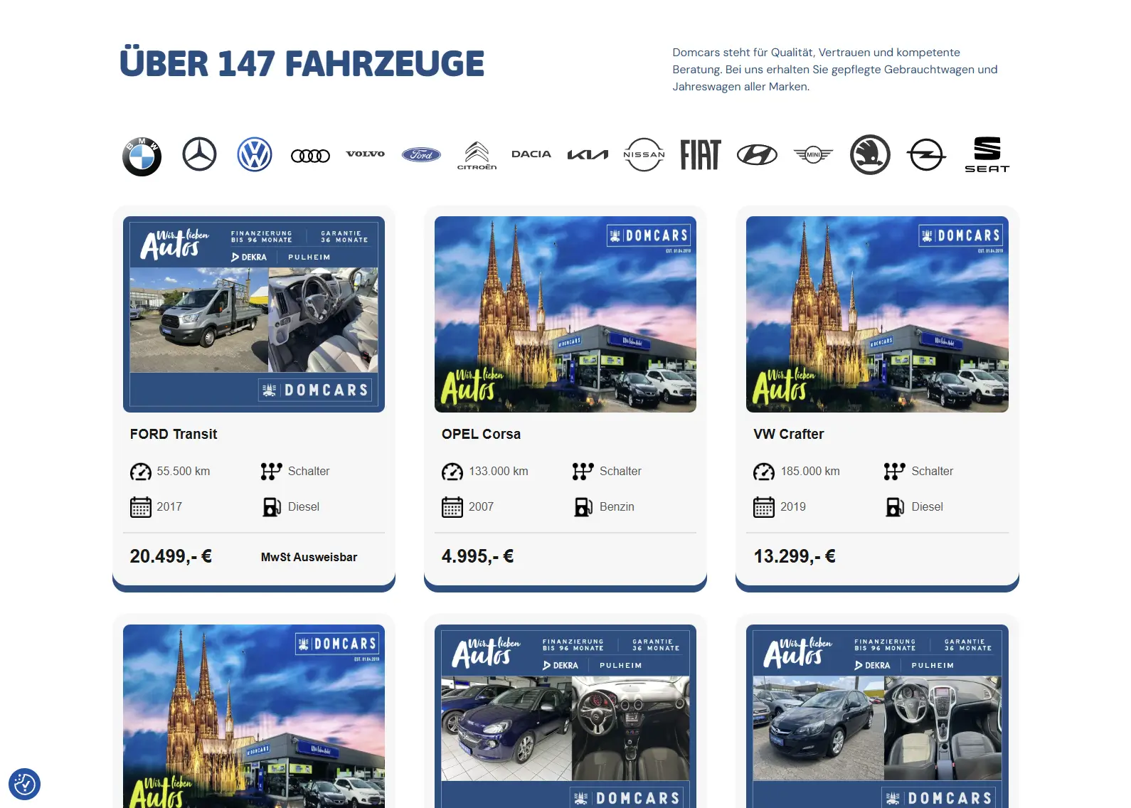 Autohaus Webseite