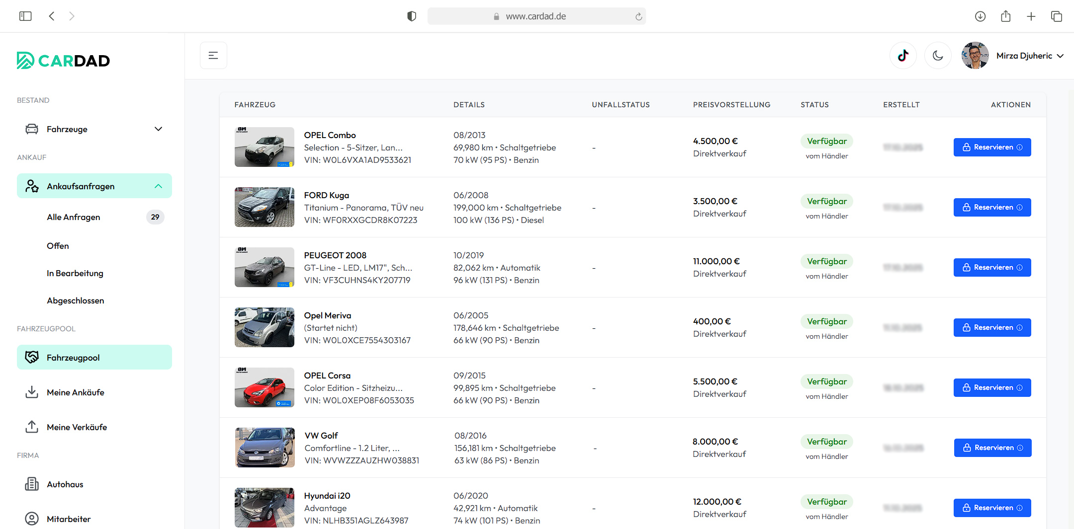 CARDAD Dashboard